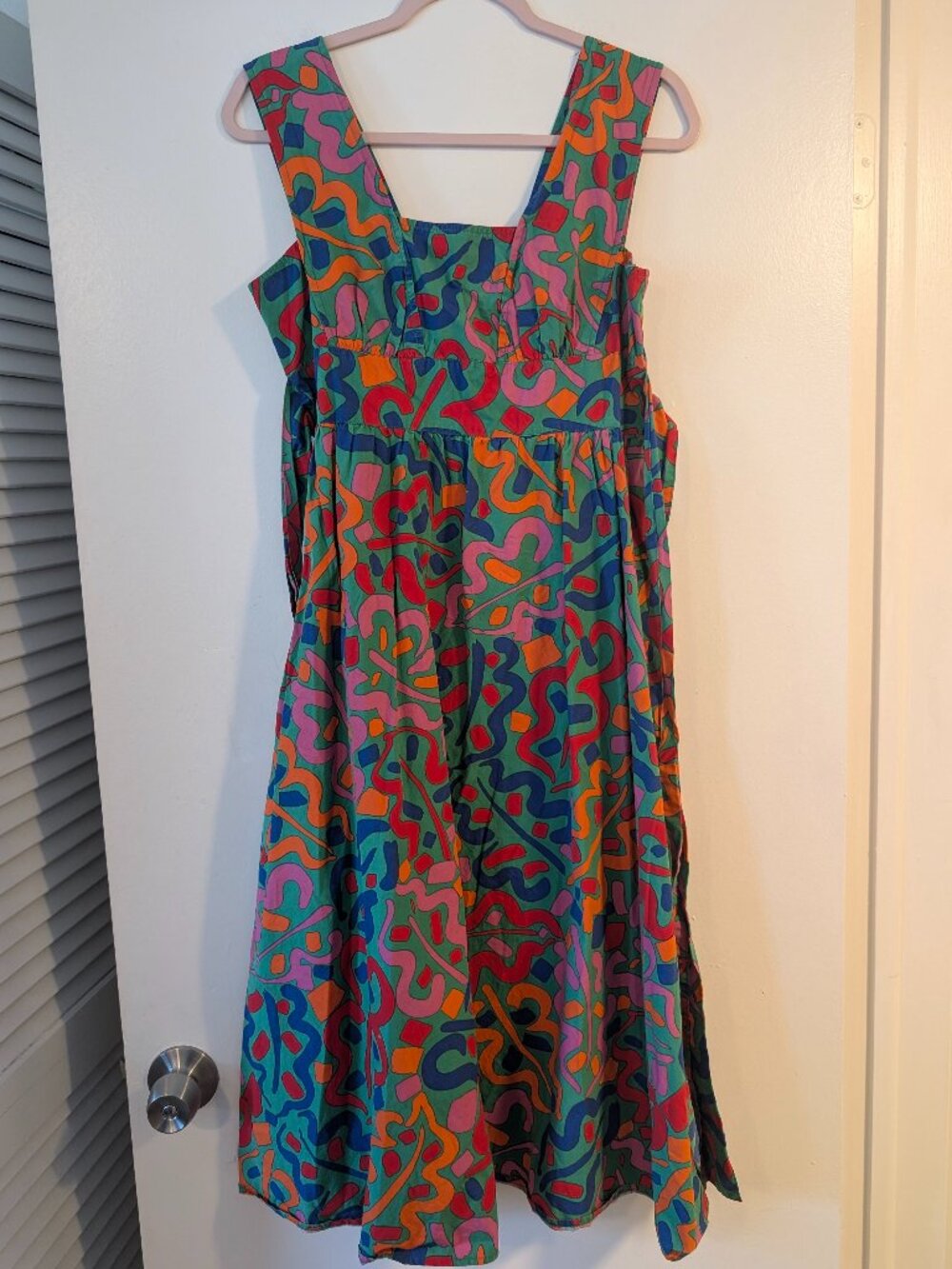Urban Outfitters bright print dress with ties